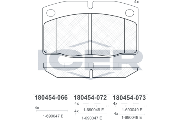 Тор Кол Диск * ICER 180454* Opel Kadett/Astra  |---> TRW GDB199