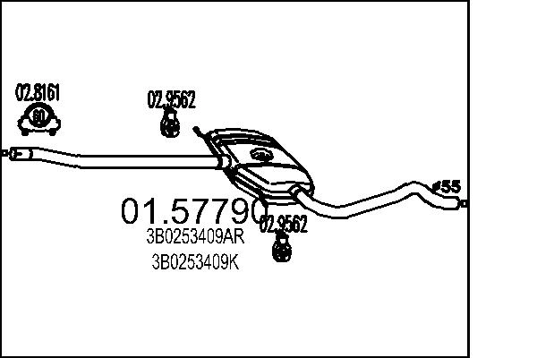 3B0 253 409T