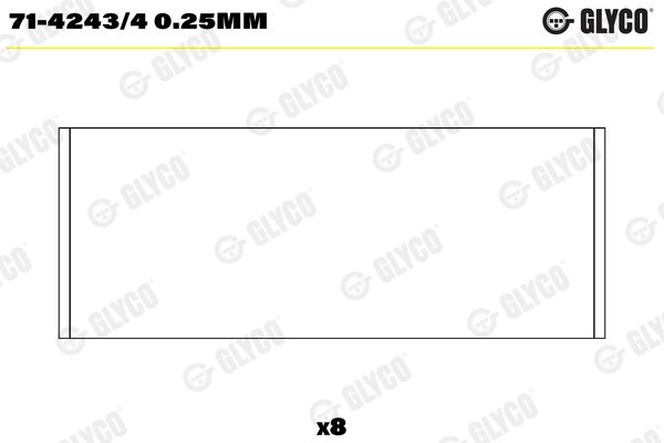 Вкладыши шатун.   GLYCO   Renault/Dacia 1.5DCI std |---> 30668 / 7701478636 / 77 837 600