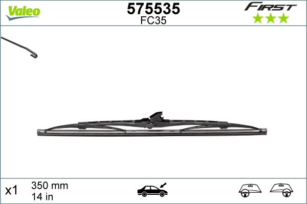 Щетка стеклоочистителя  *VALEO*  FC35   350мм  | 575535