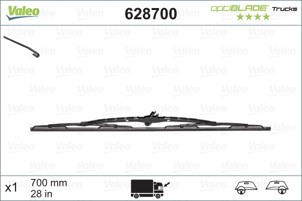 628700 * VALEO * Щетка стеклоочистителя  |700mm/28"