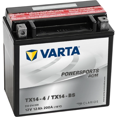 Аккумулятор VARTA POWERSPORTS AGM 12Ah 12V 200A 512 014 020 AGM УТ116234