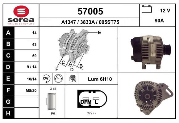 57005