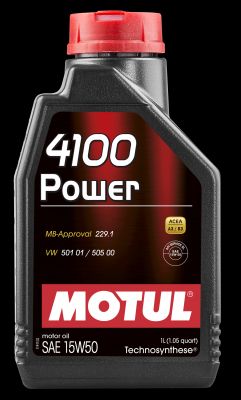 Масло Моторное MOTUL |---> 15W50 4100 POWER 1L 102773