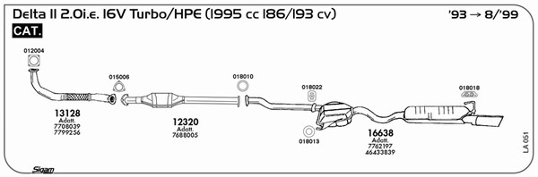 LA051 Лампа c цоколем 2конт.12V/21/5W, buc