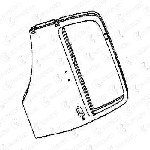 Патрубок радиатора  (ОХЛ.РЕЗИН) GATES |--> 3473 DWW423TT 96536532 CHEVROLET DAEWOO SEAT VW