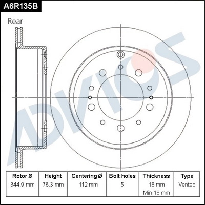 A6R135B