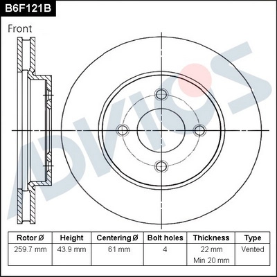 B6F121B