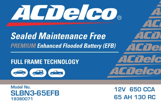 ACDelco Oceania SLBN3-65EFB