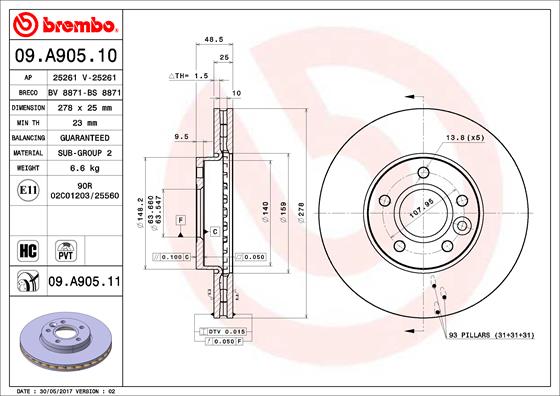 BV611125EB